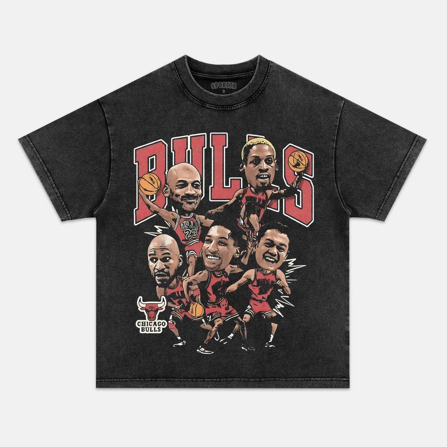 1996 BIG HEAD BULLS TEE