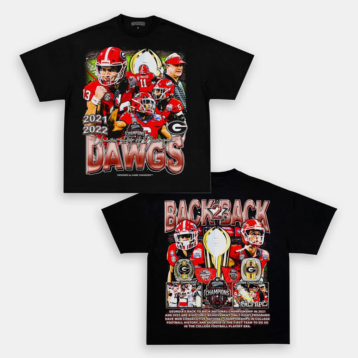 2021 2022 NATIONAL CHAMPS - GEORGIA TEE - DS