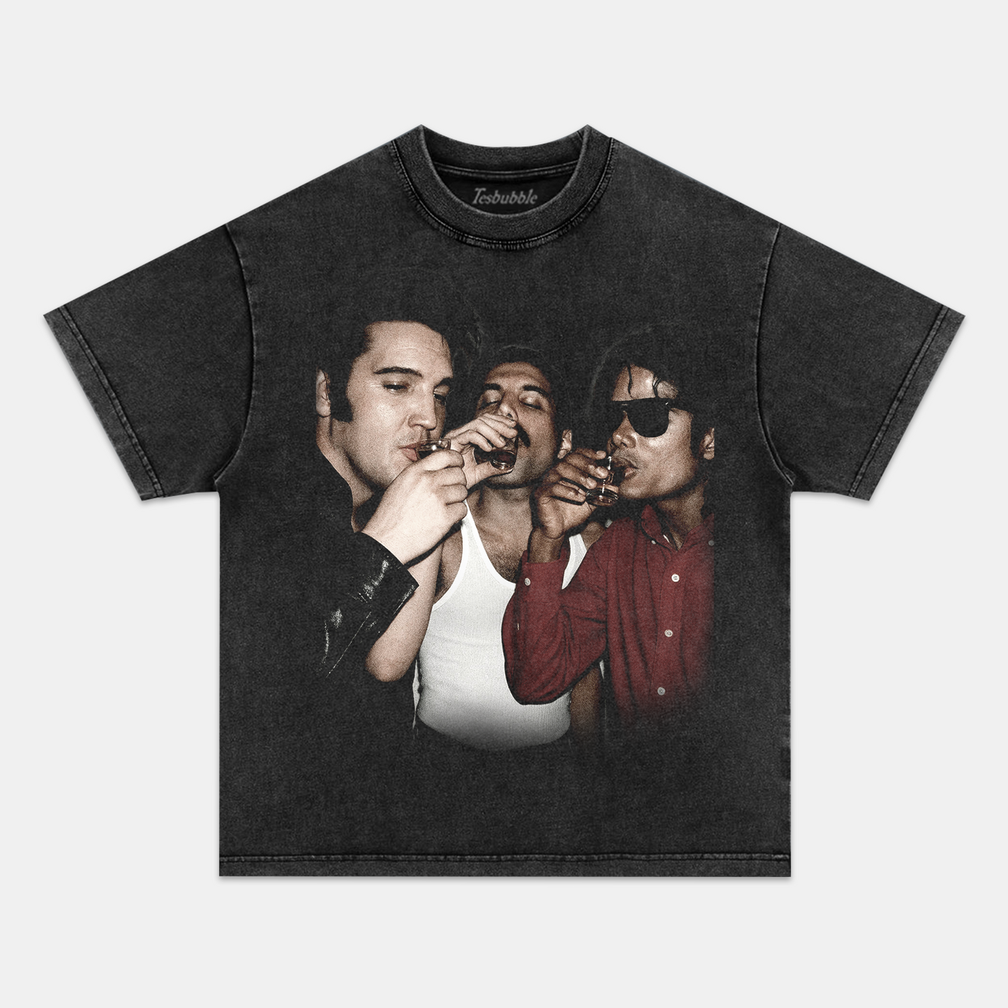 MICHAEL JACKSON, FREDDIE MERCURY AND ELVIS PRESLEY TEE