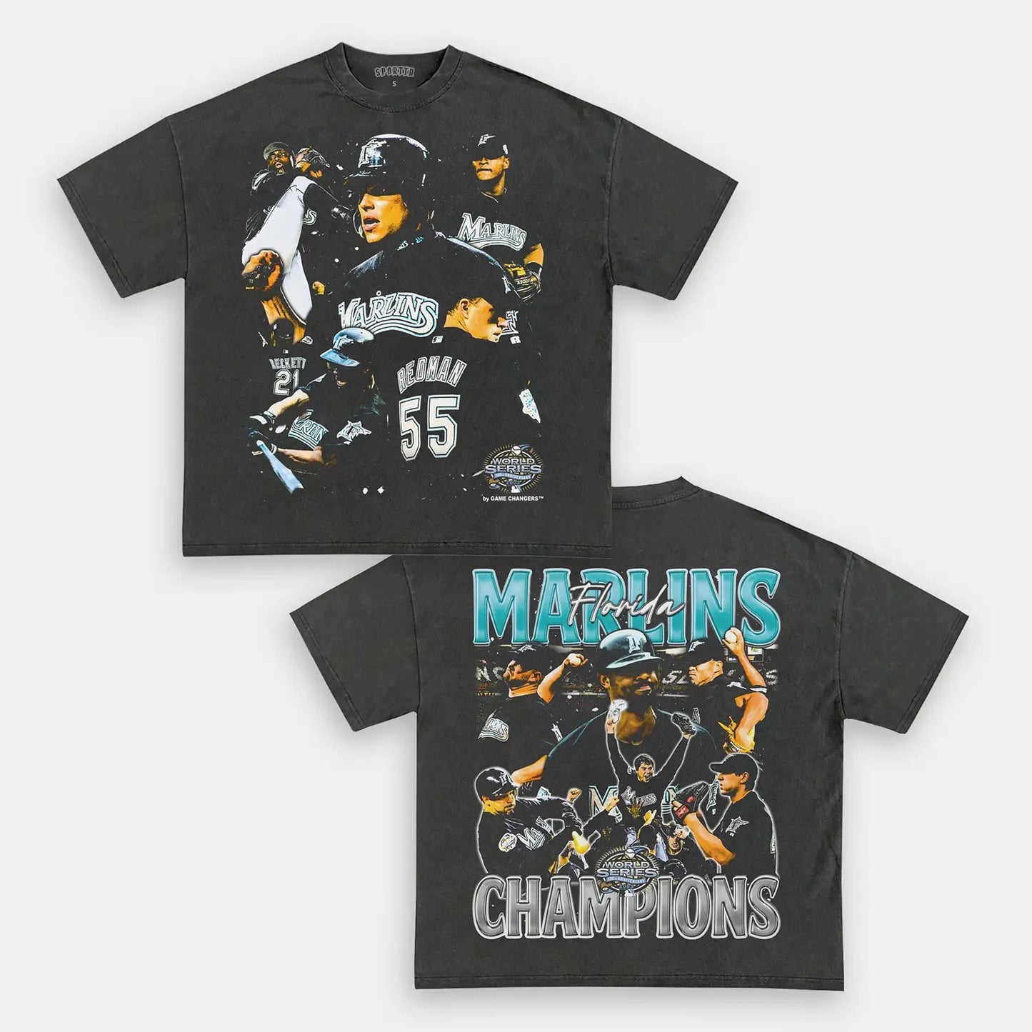 2003 WORLD SERIES CHAMPS  MARLINS TEE  DS