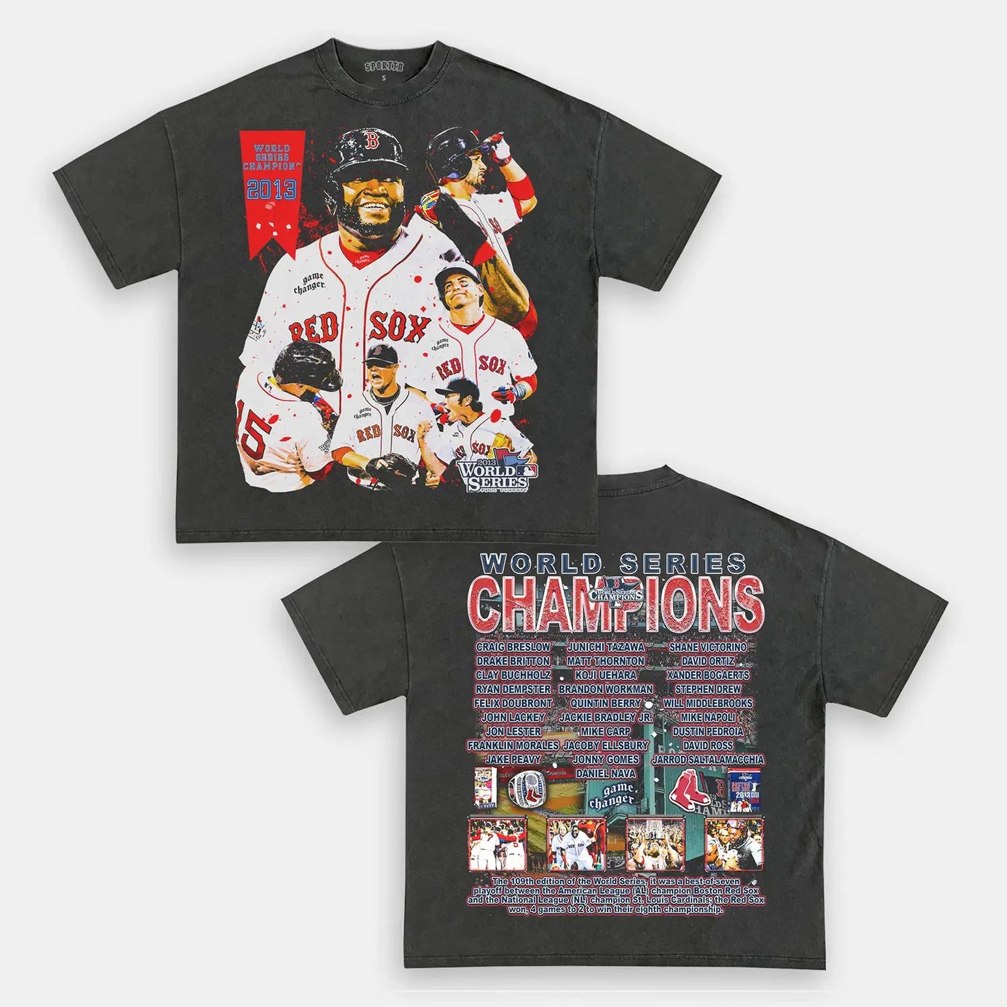 2013 WORLD SERIES CHAMPS - RED SOX TEE - DS