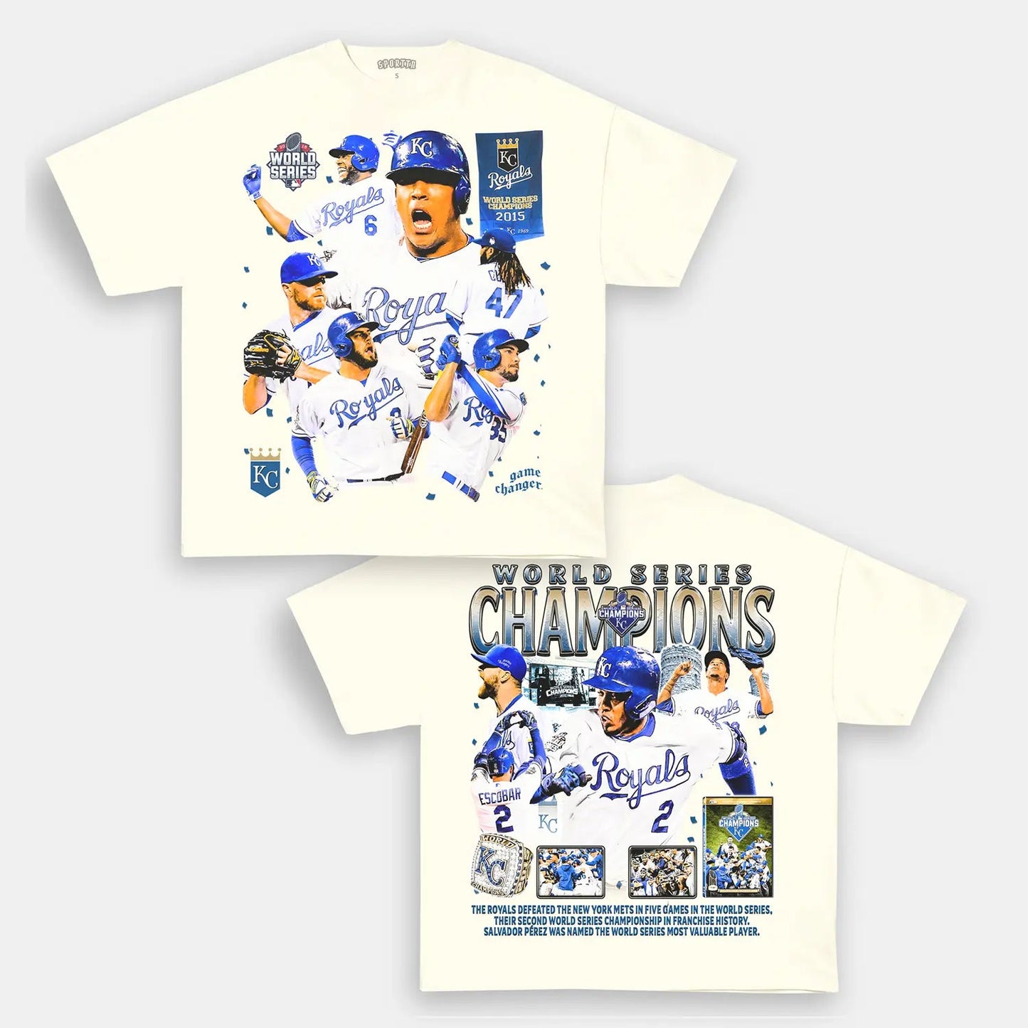 2015 WORLD SERIES CHAMPS - ROYALS TEE - DS