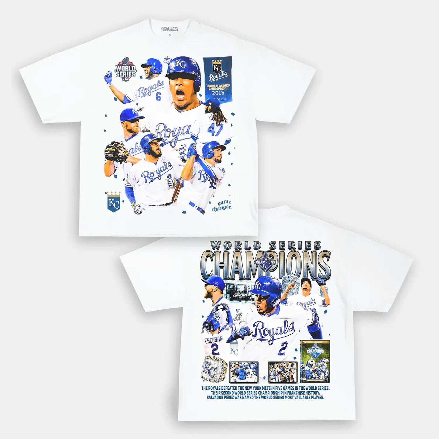 2015 WORLD SERIES CHAMPS - ROYALS TEE - DS