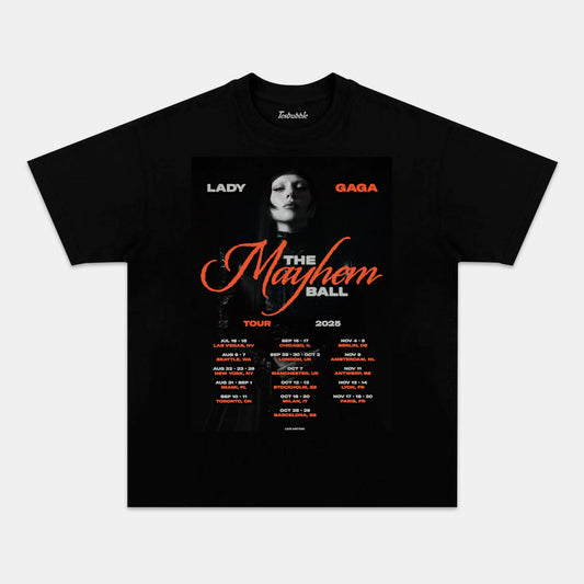 LADY GAGA 2025 WORLD TOUR TEE