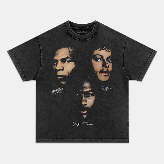 MICHAEL JACKSON MICHAEL JORDAN MIKE TYSON TEE