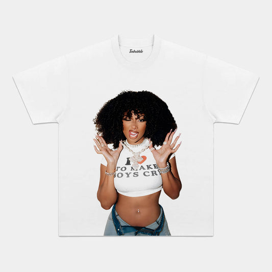 MEGAN THE STALLION BOYS CRY GRAPHIC TEE