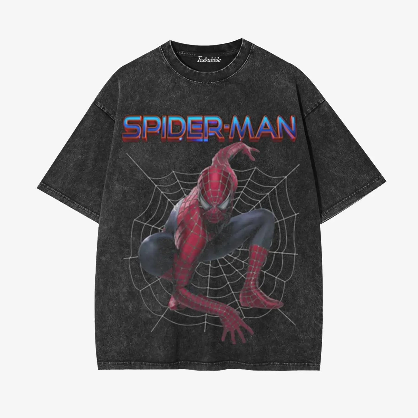 SPIDERMAN WEB GRAPHIC TEE