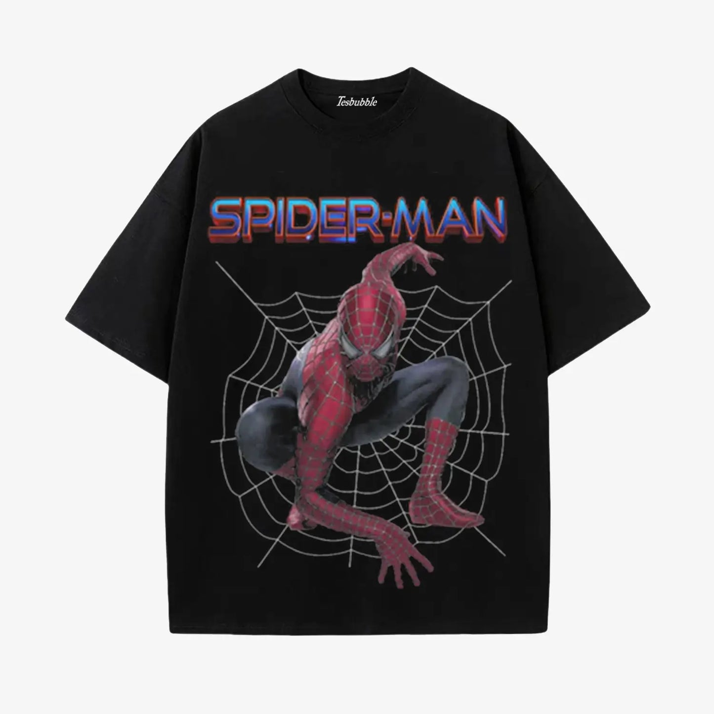 SPIDERMAN WEB GRAPHIC TEE