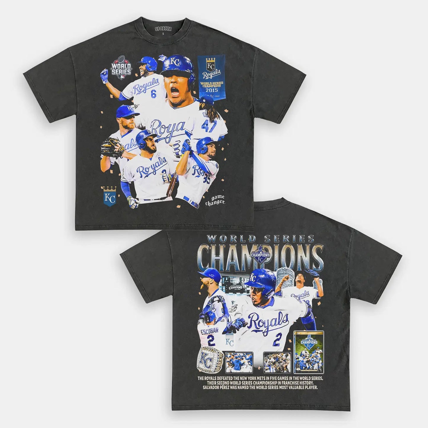 2015 WORLD SERIES CHAMPS - ROYALS TEE - DS
