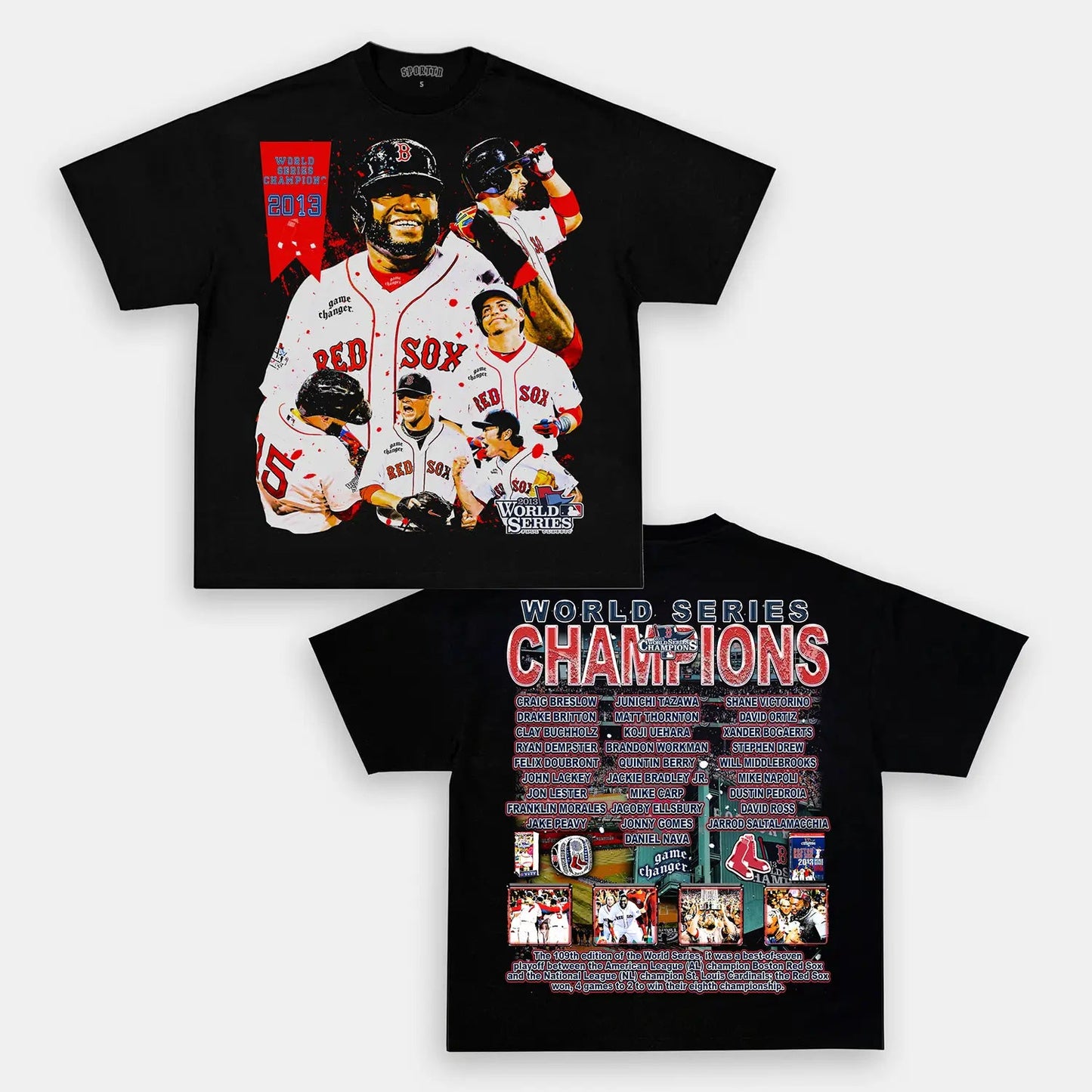 2013 WORLD SERIES CHAMPS - RED SOX TEE - DS
