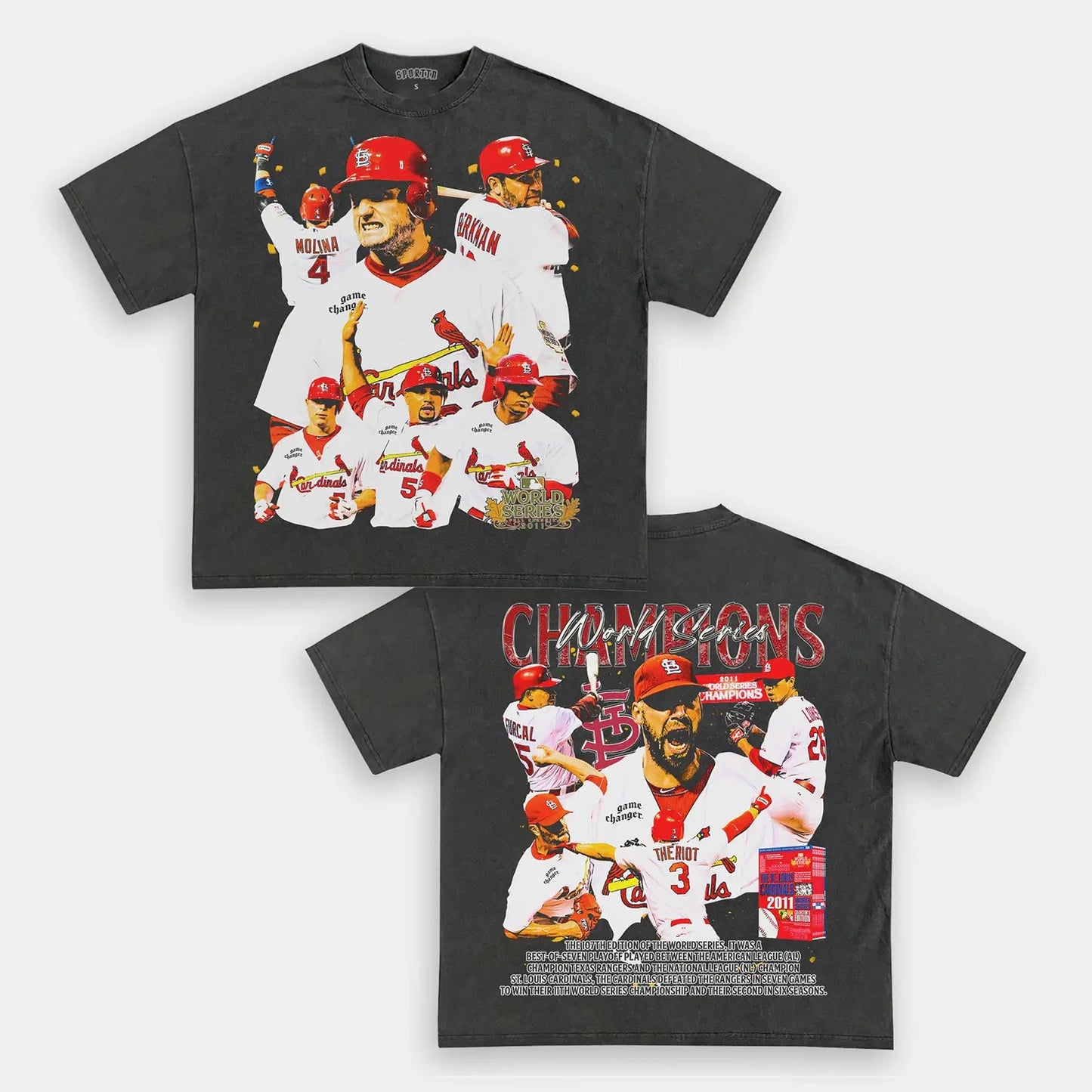 2011 WORLD SERIES CHAMPS - CARDINALS TEE - DS